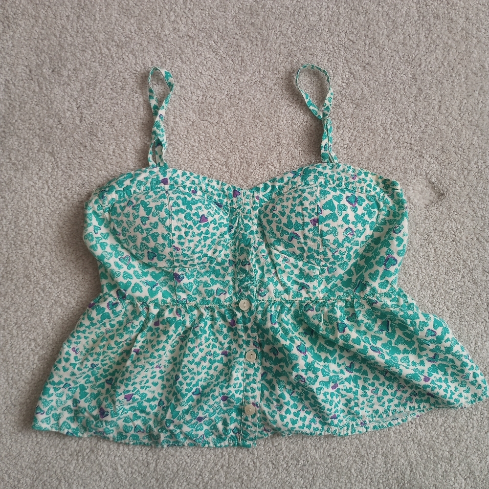 Floral Green Top